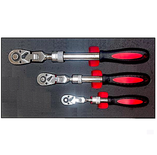 Telescopic Swing Ratchet Handle Set - 3 PCS